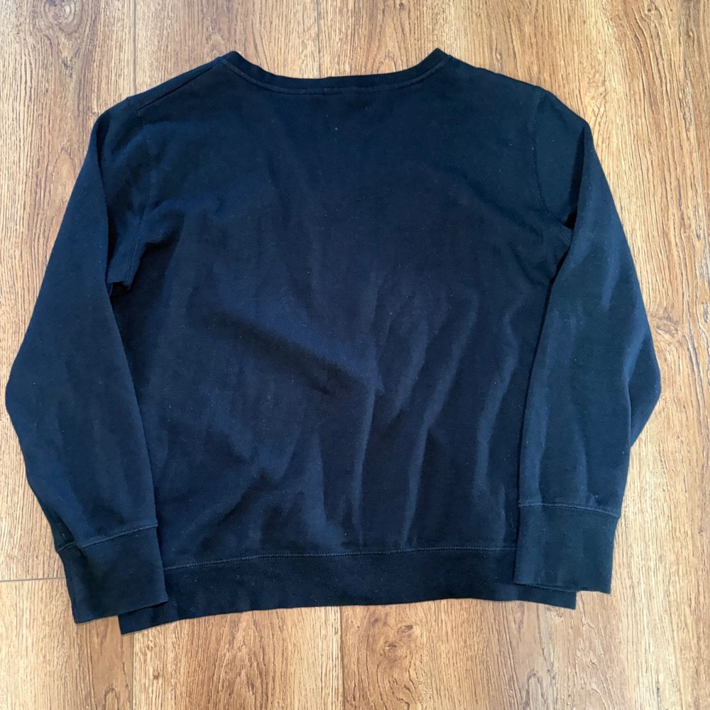 NFL Team Apparel San Francisco 49ers Rhinestone Black Sweatshirt Womens XL Vneck - Picture 9 of 9